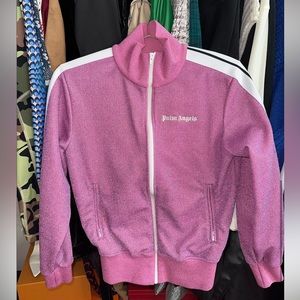 PALM ANGELS Pink Polyester Track
Jacket SIZE XS